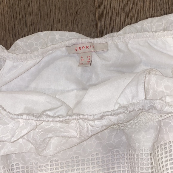 ESPRIT Off The Shoulder Midi Dress. US 04. White. - Picture 3 of 3